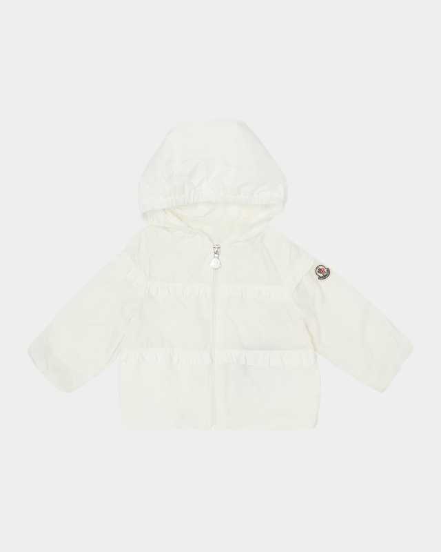 Girl's Hiti Ruffle Rain Jacket, Size 6M-